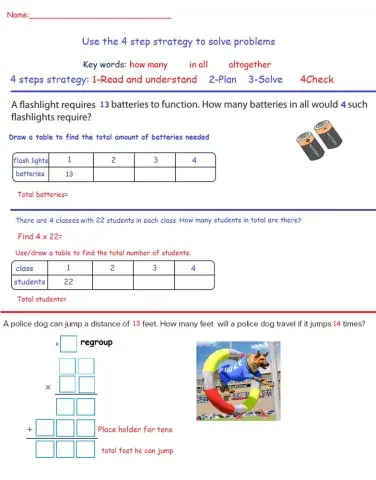 Problem solving( Multiplication)