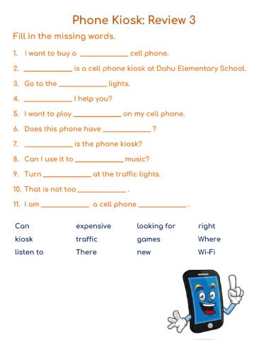 Visiting School - Gr. 5 - 6 Phone Kiosk: Activity 3