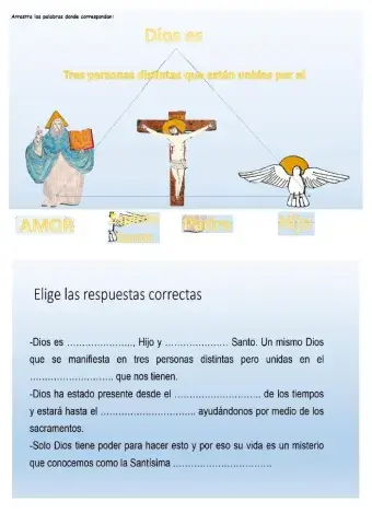 Dios Padre, Dios Hijo y Dios Espíritu Santo