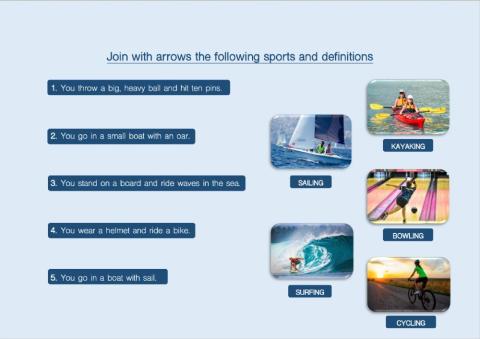 Sports descriptions 1