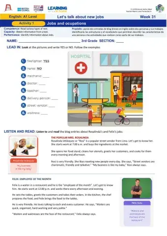 Week 31: Jobs and Occupations A1