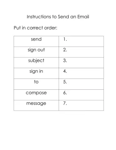 Sending an Email - Steps