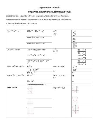 Repaso de Algebra y geometría