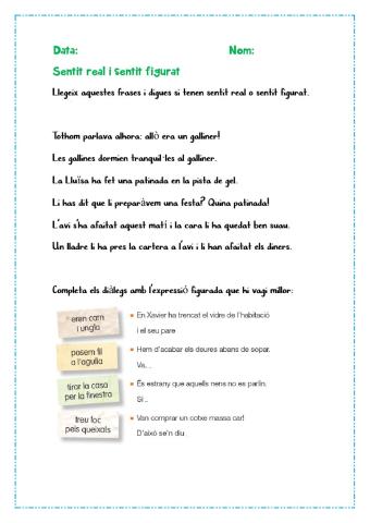 Sentit real i sentit figurat