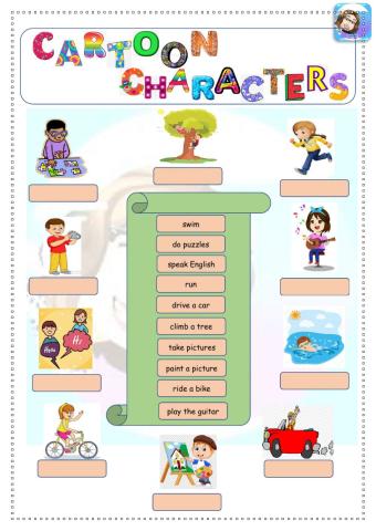 Grade 4-Unit 3-Cartoon Characters