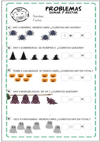 Problemas de sumas y restas