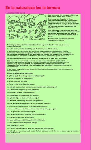 Cuidado del medio ambiente