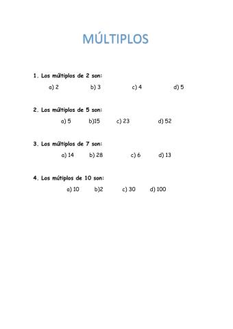 Múltiplos