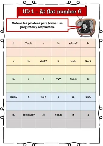 3º UD 1 At flat number 6 Ficha 4