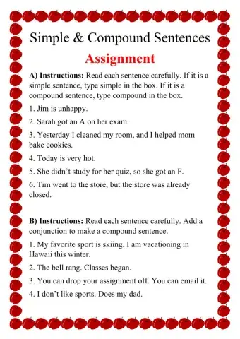 Simple and Compound Sentences