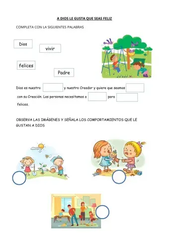 Dios quiere que seamos felices