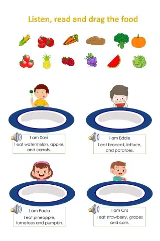 Fruits and vegetables