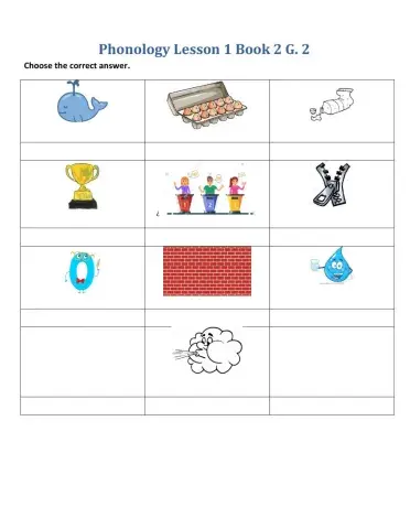 Phonology Lesson 1 Book 2