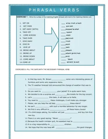 Phrasal verbs Take the lead