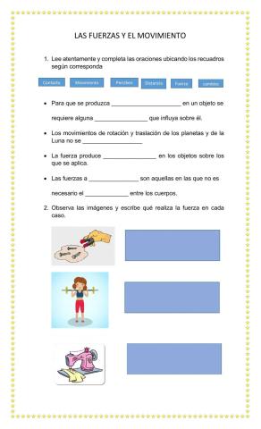 Movimiento y fuerza