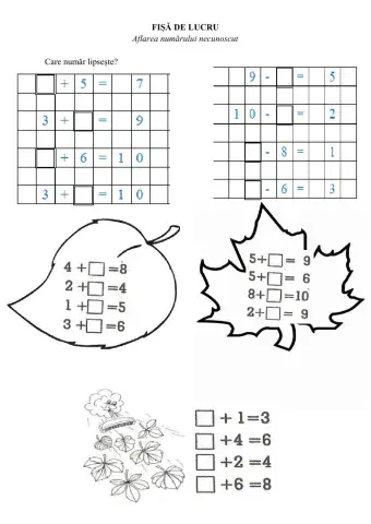 Aflarea numărului necunoscut