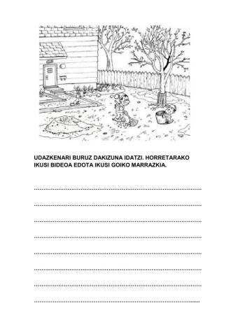 Udazkenari buruz dakiguna