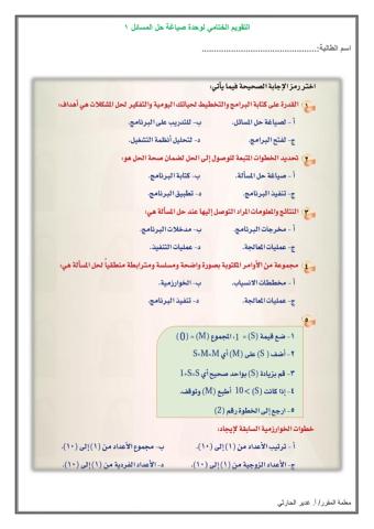 صياغة حل المسائل