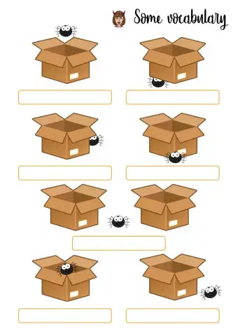 Spiders spiders everywhere: prepositions