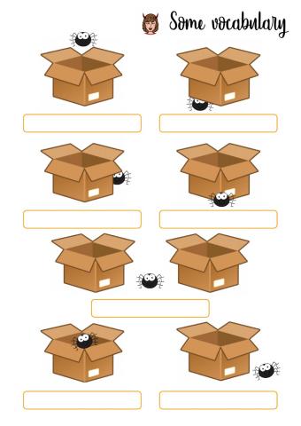 Spiders spiders everywhere: prepositions