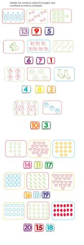 Número y cantidad hasta 20