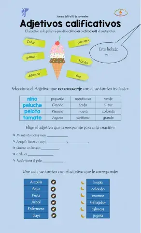 Adjetivos calificativos