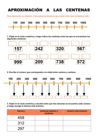 Aproximación a las centenas