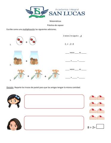 Multiplicación y división