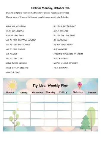 Free time activities