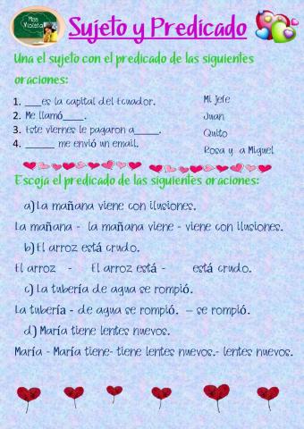 Sujeto y predicado