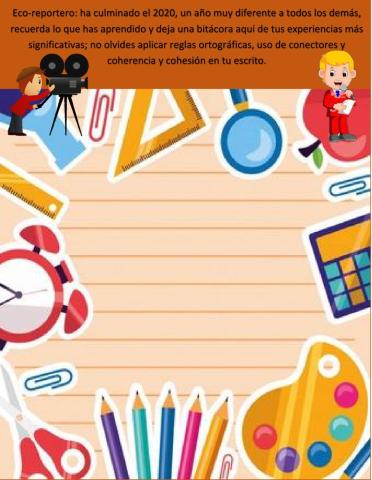 Bitácora de experiencias.