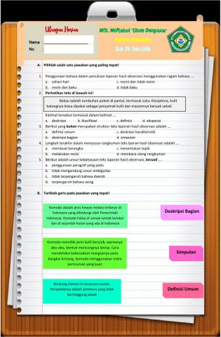 Ulangan Harian Bab 4