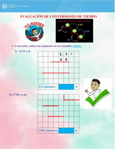 Evaluación de tiempo