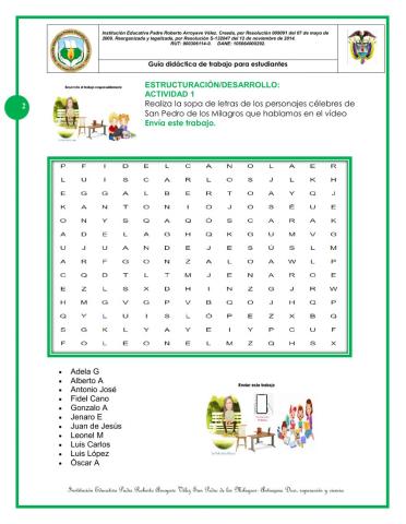 Personajes  ilustres de San Pedro de los Milagros