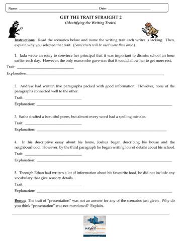 Get the trait straight 2