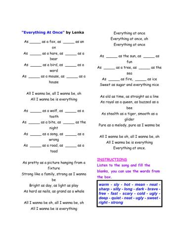 -Everything At Once- by Lenka