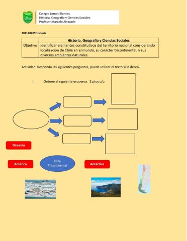 Ubicación de Chile en el Mundo