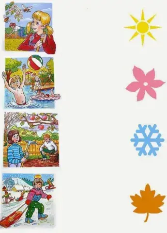 Anotimpurile - potriveste