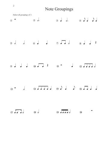 Note Groupings 2