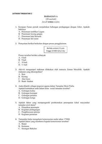 Kuiz sejarah ting 2