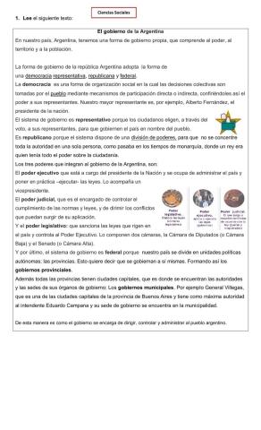 El gobierno de la Argentina