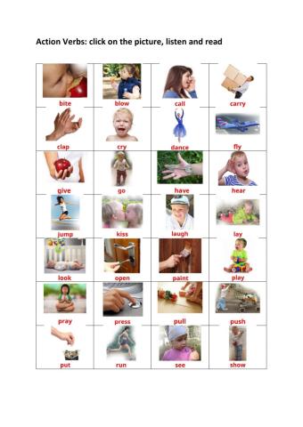 Action verbs