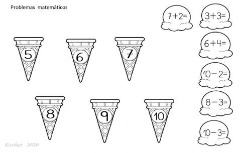 problemas matematicos : helados