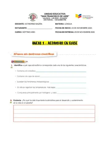 Importancia de la atmósfera