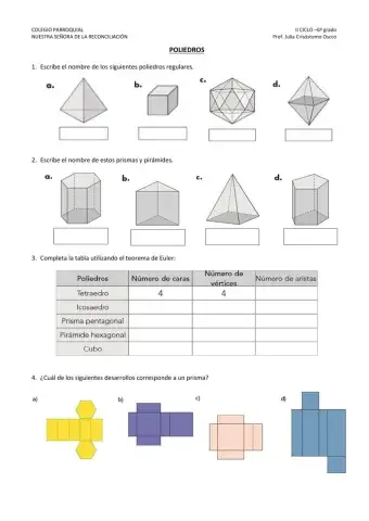 Poliedros, elementos