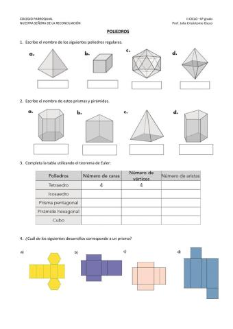 Poliedros, elementos