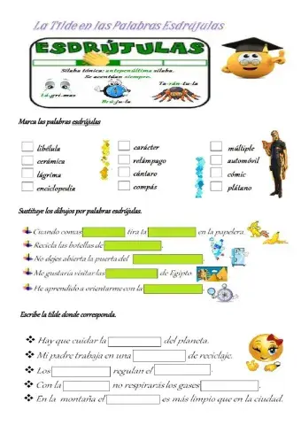 La Tilde en las Palabras Esdrújulas