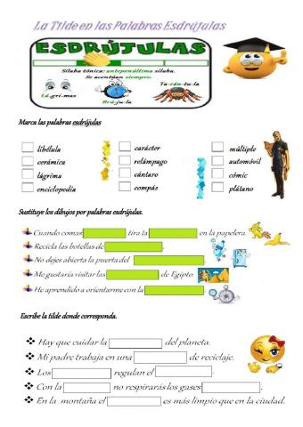 La Tilde en las Palabras Esdrújulas