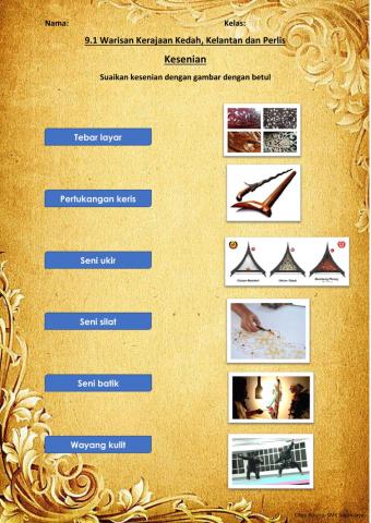 Sejarah tingkatan 2 Bab 9.1 kesenian