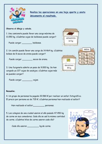 Problemas operaciones combinadas